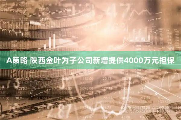 A策略 陕西金叶为子公司新增提供4000万元担保