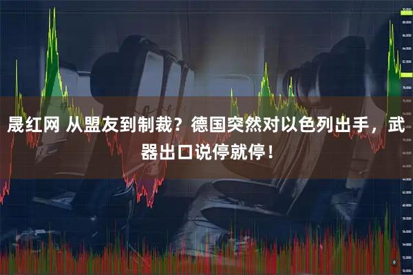晟红网 从盟友到制裁？德国突然对以色列出手，武器出口说停就停！